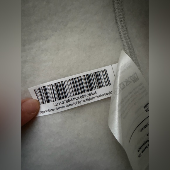 Quince Everyday Fleece Full-Zip Hoodie in Light Heather Grey XL - Picture 6 of 16
